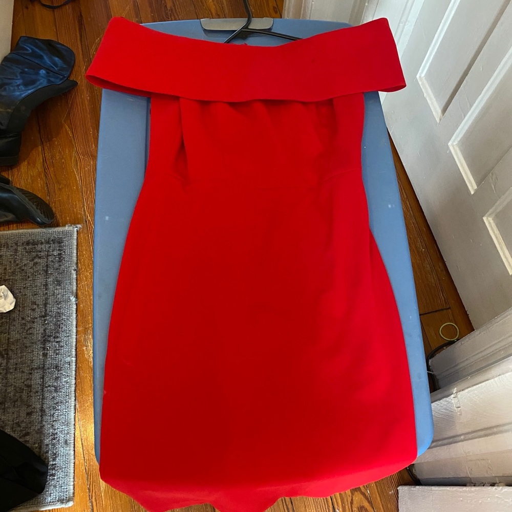 Calvin Klein off the shoulder dress